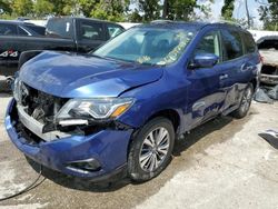 Salvage cars for sale at Bridgeton, MO auction: 2020 Nissan Pathfinder SL