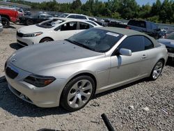 BMW 6 Series salvage cars for sale: 2006 BMW 650 I