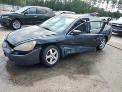 Salvage cars for sale at Harleyville, SC auction: 2003 Honda Accord EX