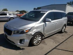 Salvage cars for sale from Copart Sacramento, CA: 2017 KIA Sedona EX