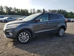 Ford Escape sel salvage cars for sale: 2019 Ford Escape SEL