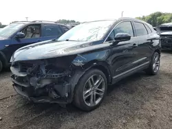 Salvage cars for sale at East Granby, CT auction: 2017 Lincoln MKC Reserve