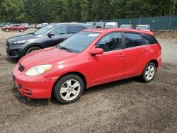 Vehiculos salvage en venta de Copart Graham, WA: 2003 Toyota Corolla Matrix Base