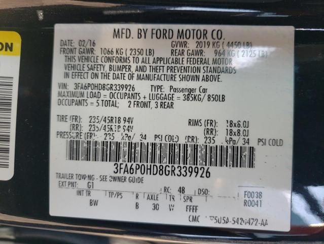 2016 Ford Fusion SE