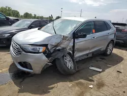 Salvage cars for sale at Woodhaven, MI auction: 2022 Ford Edge SEL