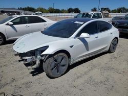 Salvage cars for sale at Sacramento, CA auction: 2018 Tesla Model 3