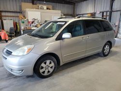 Salvage cars for sale at Rogersville, MO auction: 2004 Toyota Sienna XLE