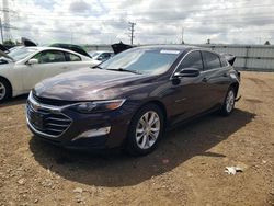 Chevrolet salvage cars for sale: 2020 Chevrolet Malibu LT