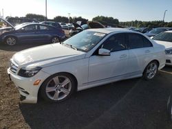 Salvage cars for sale at East Granby, CT auction: 2011 Mercedes-Benz C 300 4matic