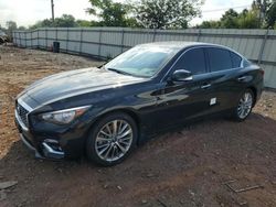 Flood-damaged cars for sale at auction: 2022 Infiniti Q50 Luxe