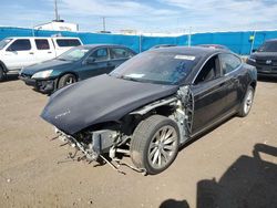 Salvage cars for sale at Brighton, CO auction: 2017 Tesla Model S