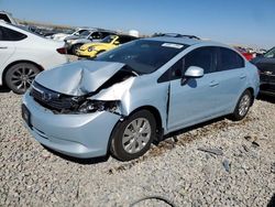 Salvage cars for sale at Magna, UT auction: 2012 Honda Civic LX