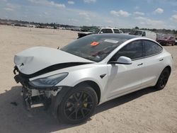 Salvage cars for sale at Houston, TX auction: 2020 Tesla Model 3