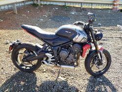 Salvage motorcycles for sale at Chatham, VA auction: 2023 Triumph Trident 660