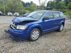 Salvage cars for sale from Copart West Mifflin, PA: 2015 Dodge Journey SE