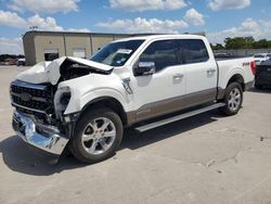 Ford salvage cars for sale: 2022 Ford F150 Supercrew