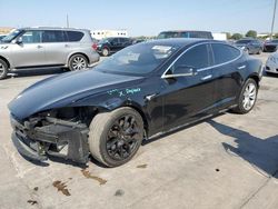 Salvage cars for sale at Grand Prairie, TX auction: 2021 Tesla Model S