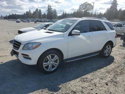 Mercedes-Benz m-Class salvage cars for sale: 2015 Mercedes-Benz ML 250 Bluetec