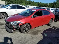 Salvage cars for sale at Exeter, RI auction: 2015 Toyota Corolla L