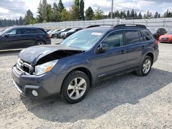 Salvage cars for sale at Graham, WA auction: 2013 Subaru Outback 3.6R Limited