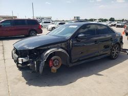 Salvage cars for sale at Grand Prairie, TX auction: 2017 Audi S3 Premium Plus