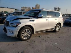 Salvage cars for sale at New Orleans, LA auction: 2017 Infiniti QX80 Base