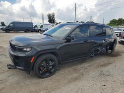 Salvage cars for sale at Miami, FL auction: 2024 Jeep Grand Cherokee L Laredo