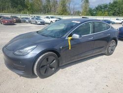 Salvage cars for sale at Leroy, NY auction: 2019 Tesla Model 3