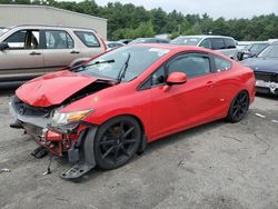 Salvage cars for sale at Exeter, RI auction: 2012 Honda Civic SI