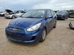 Salvage cars for sale at Houston, TX auction: 2015 Hyundai Accent GS