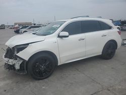 Salvage cars for sale at Grand Prairie, TX auction: 2020 Acura MDX Sport Hybrid Advance