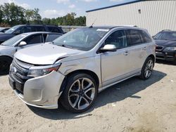 Salvage cars for sale at Spartanburg, SC auction: 2013 Ford Edge Sport