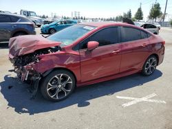 Chevrolet salvage cars for sale: 2019 Chevrolet Cruze LT