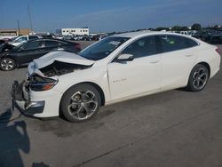 Chevrolet salvage cars for sale: 2020 Chevrolet Malibu LT