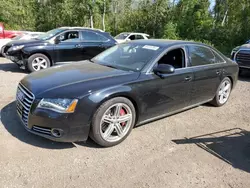 Salvage cars for sale at Cookstown, ON auction: 2013 Audi A8 L Quattro