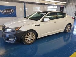 Salvage cars for sale at Fort Wayne, IN auction: 2015 KIA Optima EX