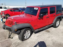 Jeep salvage cars for sale: 2014 Jeep Wrangler Unlimited Sport