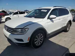 Salvage cars for sale at Grand Prairie, TX auction: 2018 Volkswagen Tiguan SE