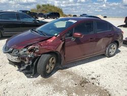 Salvage cars for sale at Temple, TX auction: 2014 Honda Civic LX