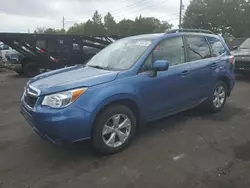 Subaru salvage cars for sale: 2015 Subaru Forester 2.5I Limited