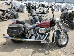 Salvage motorcycles for sale at Elgin, IL auction: 2001 Harley-Davidson Flstci