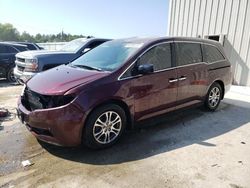 Salvage cars for sale at Franklin, WI auction: 2013 Honda Odyssey EXL