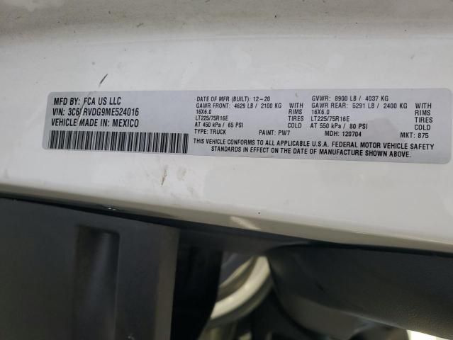 2021 Dodge RAM Promaster 2500 2500 High