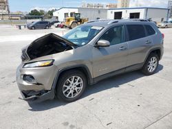 Salvage cars for sale at New Orleans, LA auction: 2016 Jeep Cherokee Latitude