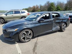 Salvage cars for sale at Brookhaven, NY auction: 2021 Honda Accord Sport SE