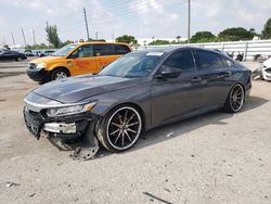 Carros salvage para piezas a la venta en subasta: 2018 Honda Accord LX