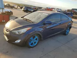 Salvage cars for sale at Grand Prairie, TX auction: 2013 Hyundai Elantra Coupe GS