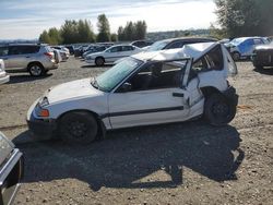 Honda salvage cars for sale: 1990 Honda Civic DX