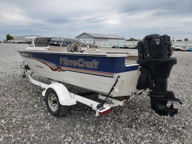 2001 Mirro Craft Boat With Trailer