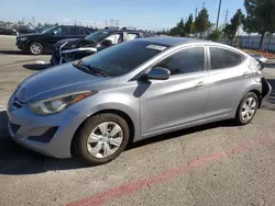 Salvage cars for sale at Rancho Cucamonga, CA auction: 2016 Hyundai Elantra SE